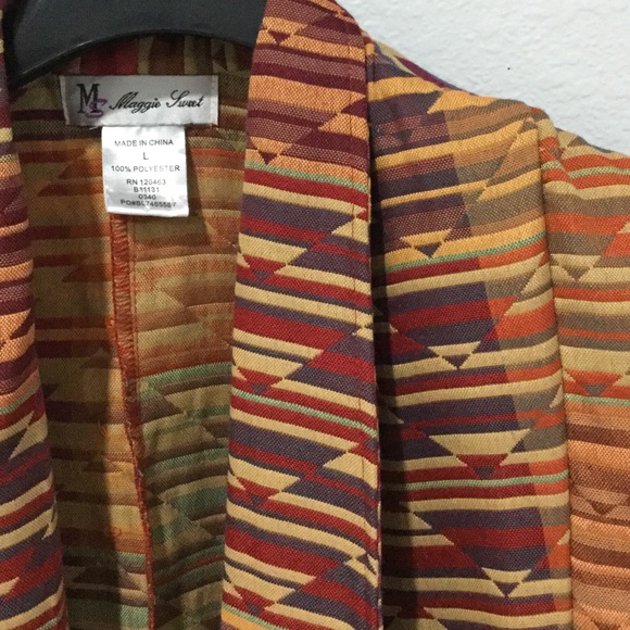 Vintage Maggie Sweet Western Print Jacket Large - Picture 4 of 4